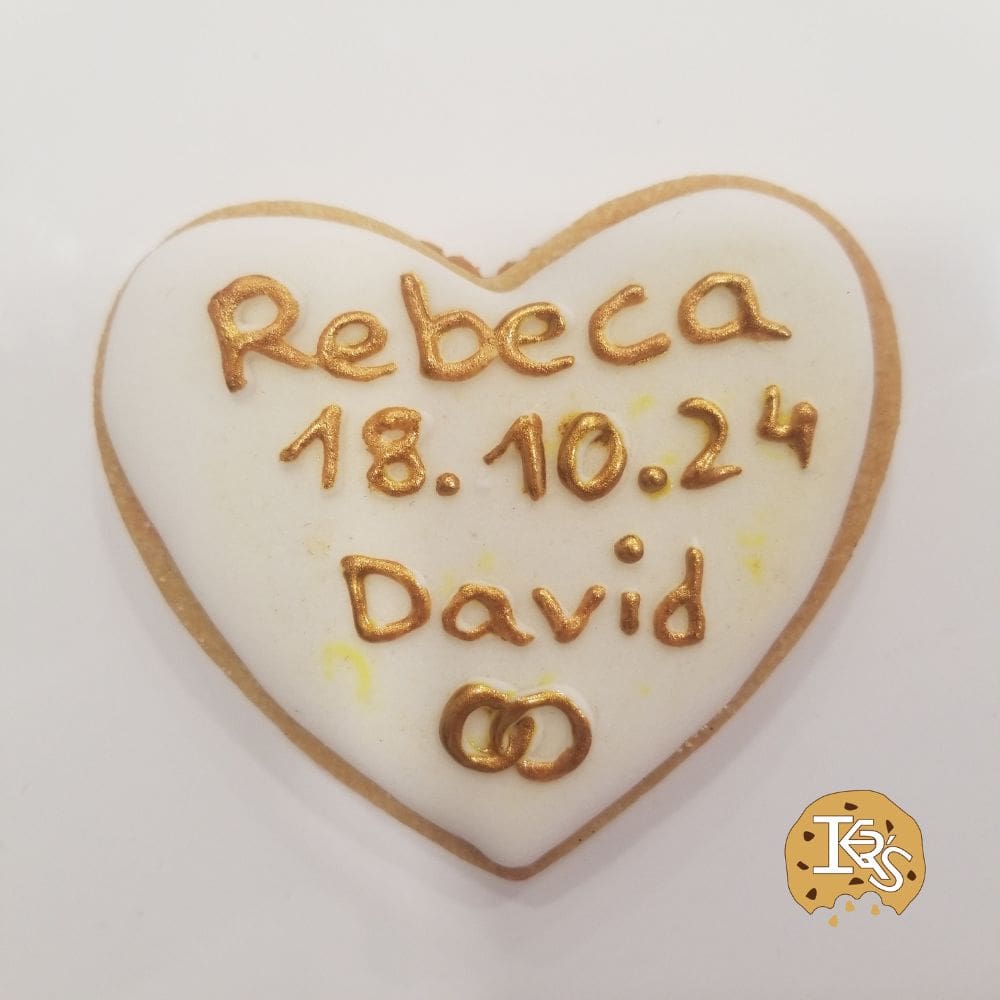 Galleta Corazón Novios